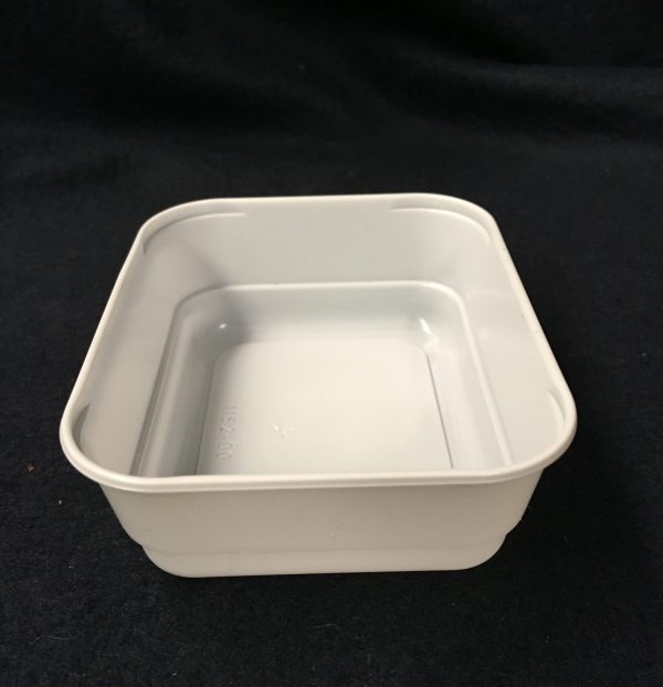 White Dish 3 x 3 and Lid - Image 2