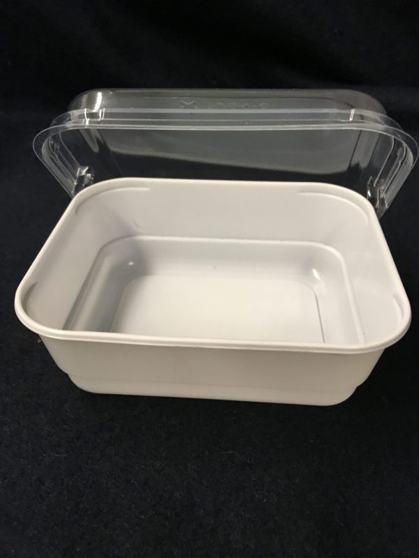 White Dish 3 x 3 and Lid - Image 5