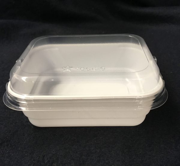 White Dish 3 x 3 and Lid